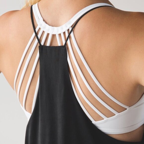 Lululemon Wake & Flow Camisole Black size 6 (like silk!) - Picture 3 of 3